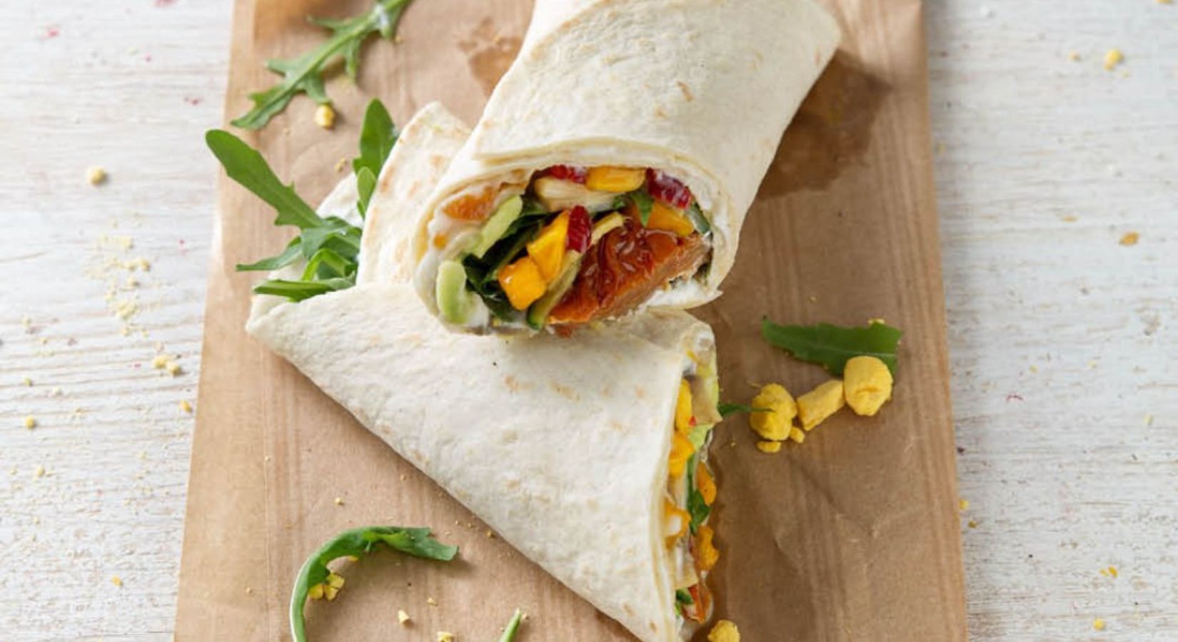 Tortillawraps met mangochutney Tortillawraps met mangochutney