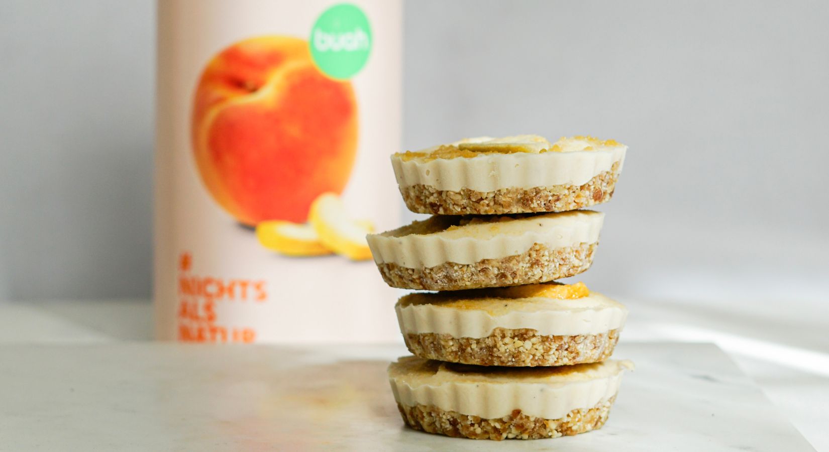 No Bake Cheesecake Taartjes met Perzik