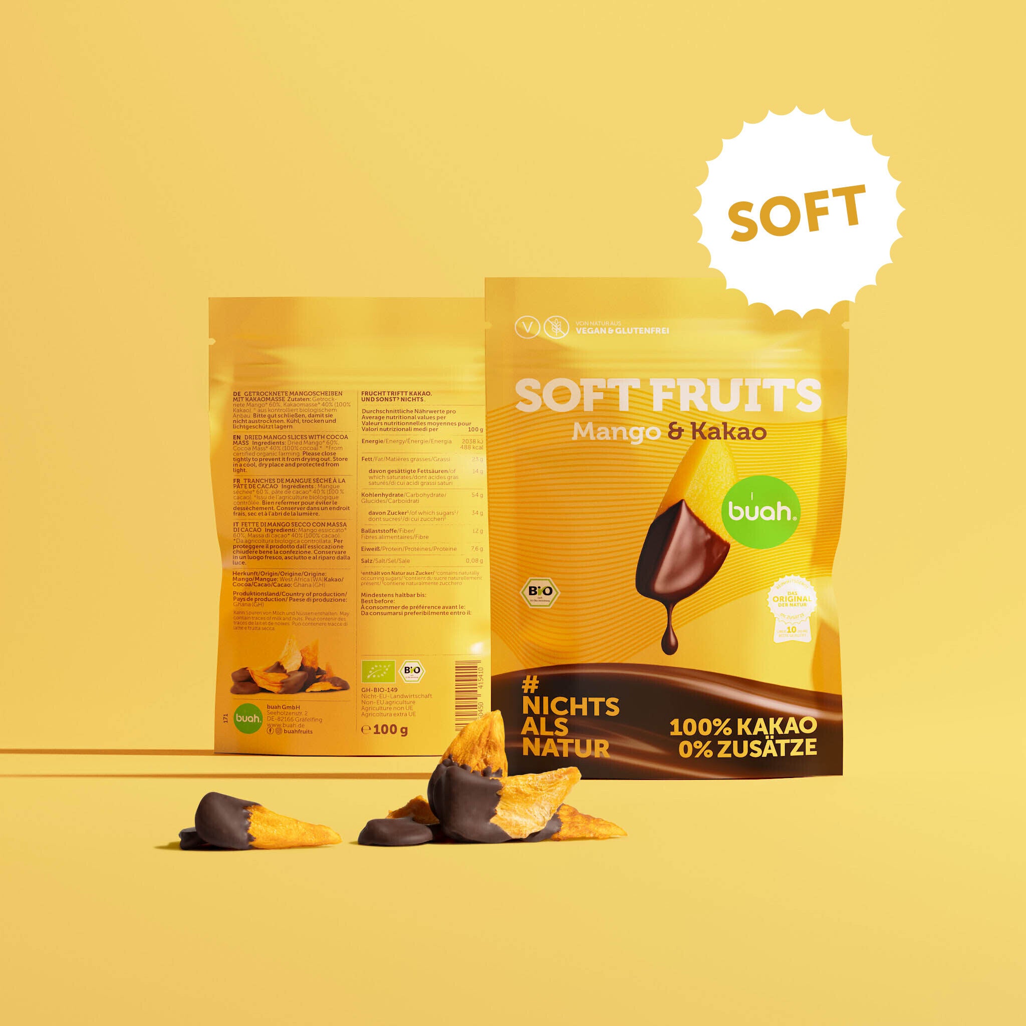 Soft fruits Bio Mango & Kakao