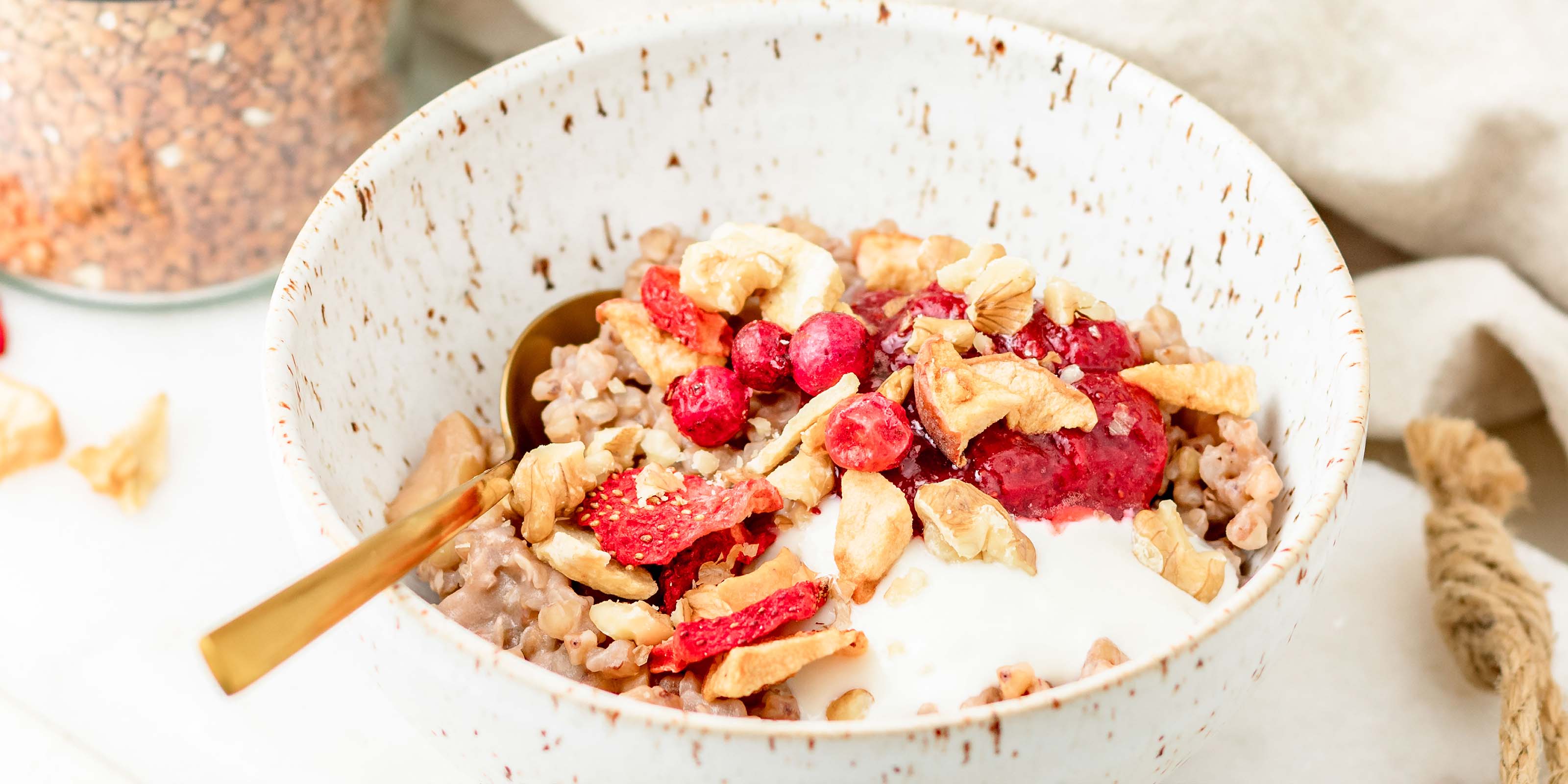 Buchweizen-Apfel-Porridge