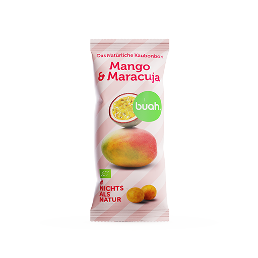 Biologische mango-passievrucht-blissballs
