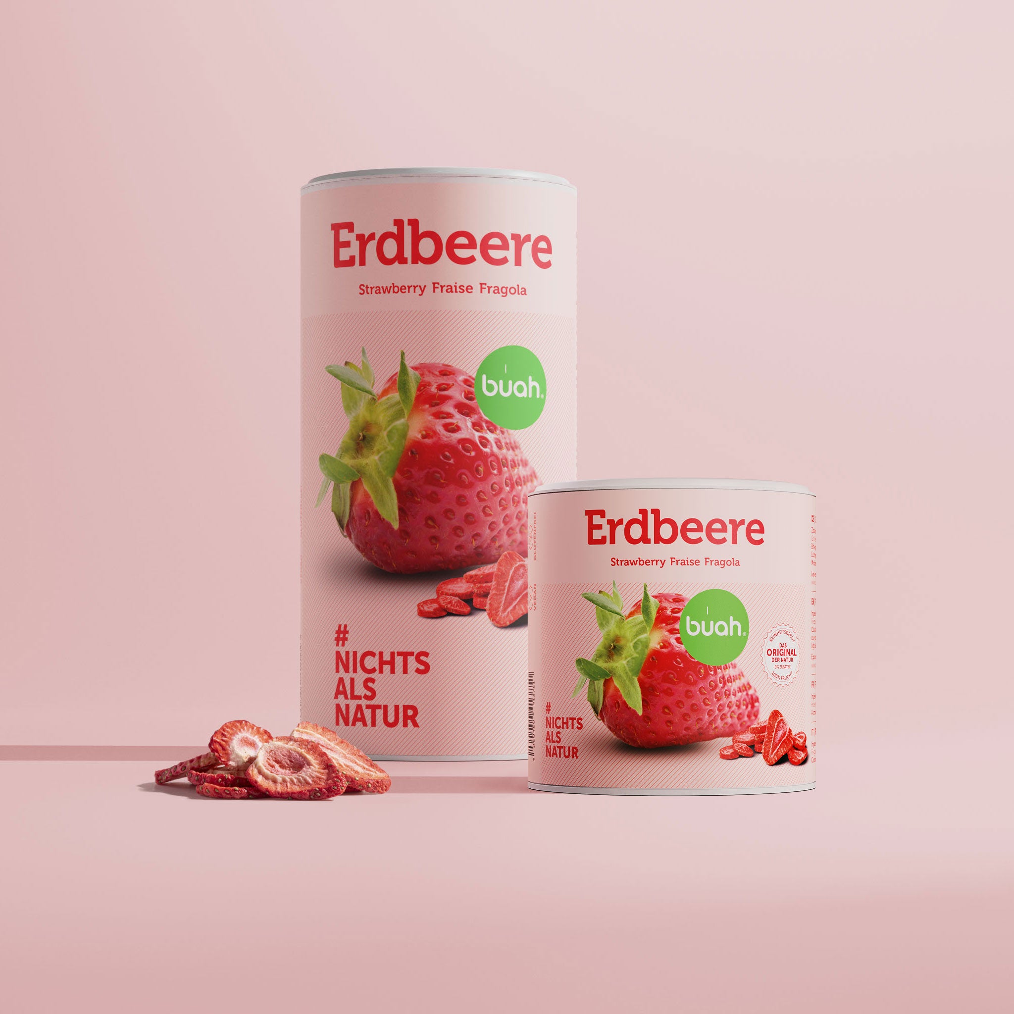 Gevriesdroogde aardbeien maxi verpakking