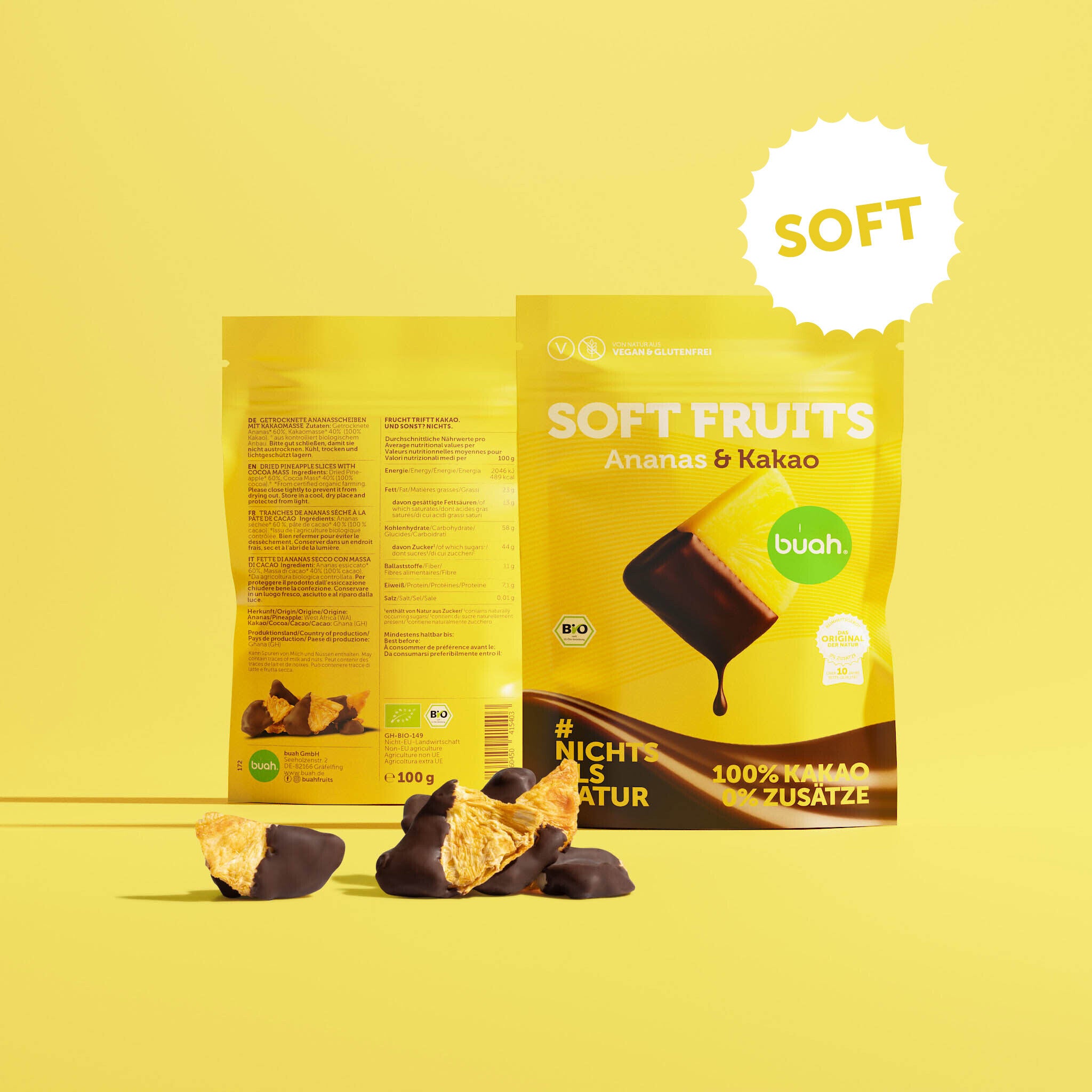 Soft fruits Bio Ananas & Kakao
